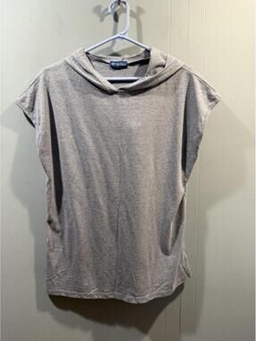 Womens Blue Waters Sleeveless Hoodie Size Large Light Blue